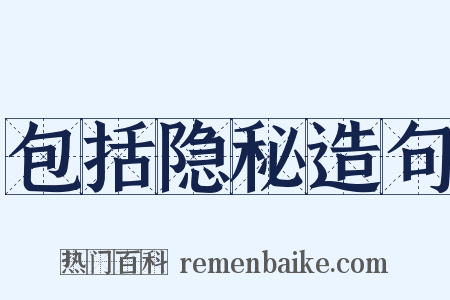 包括隐秘造句是什么意思的图片